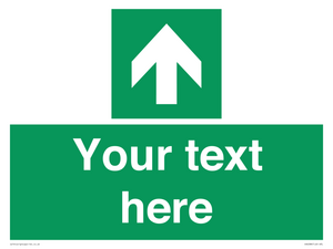 Safe condition Custom arrow up sign